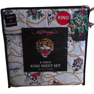 ❤️‍🔥 Ed Hardy 6 Piece King Sheet Set
